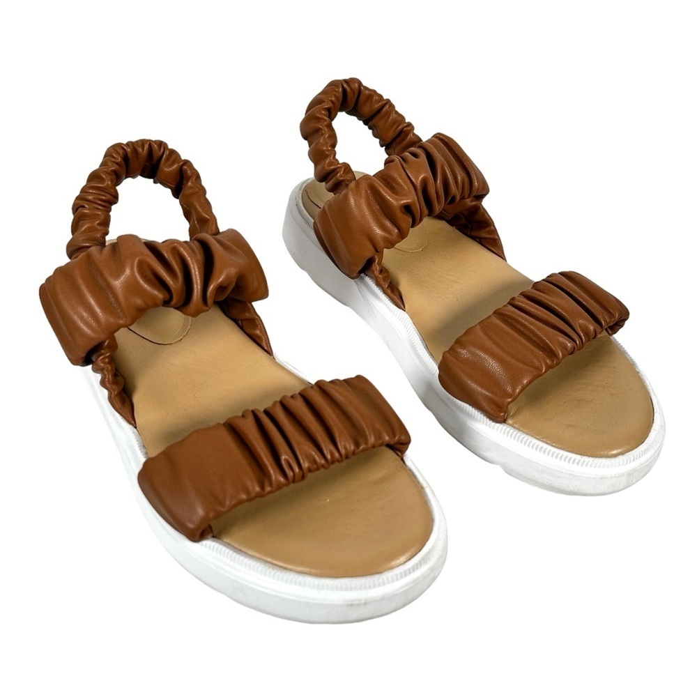 VAN ELI Cloris Padded Leather Lug Sole Sandals - Picture 3 of 7
